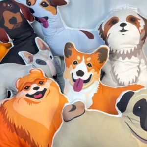 หมอนอิง ไดคัทสัตว์ หมอน ทาสหมา ทาสแมว แต่งห้อง ใยสังเคราะห์คุณภาพดี ของขวัญ ส่งในไทย พร้อมส่ง