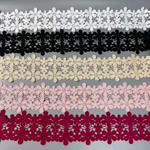 1Yards 11CM Wide Lace Cotton Embroidery Ribbon Lace Trim Skirt Sewing Accessories Clothing Decorative Materials Drop Shipping