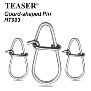 TEASER 25pcs/bag HT003  0# 1# 2# 3# Snap Pin Stainless Steel Fishing Barrel Swivel Safety Snaps Hook Fastlock Connector Snap