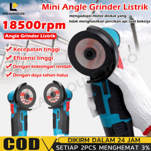 Cordless Angle Grinder Alat Pemotong Berlian Gerinda Sudut Tanpa Sikat cocok untuk baterai Makita/gerinda tangan murah/gerinda tangan/Mesin Gerinda Mini Ukir Kayu