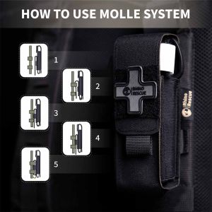 Rhino Rescue Tactical Tourniquet Pouch Holder Molle Tourniquet Case Trauma Medical Shear IFAK Pouch