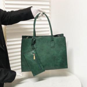 LIKEBAG Fashion commuter large capacity womens handbag Leather casual zipper crossbody bag Exquisite holding clip bag combination bag daily portable bag