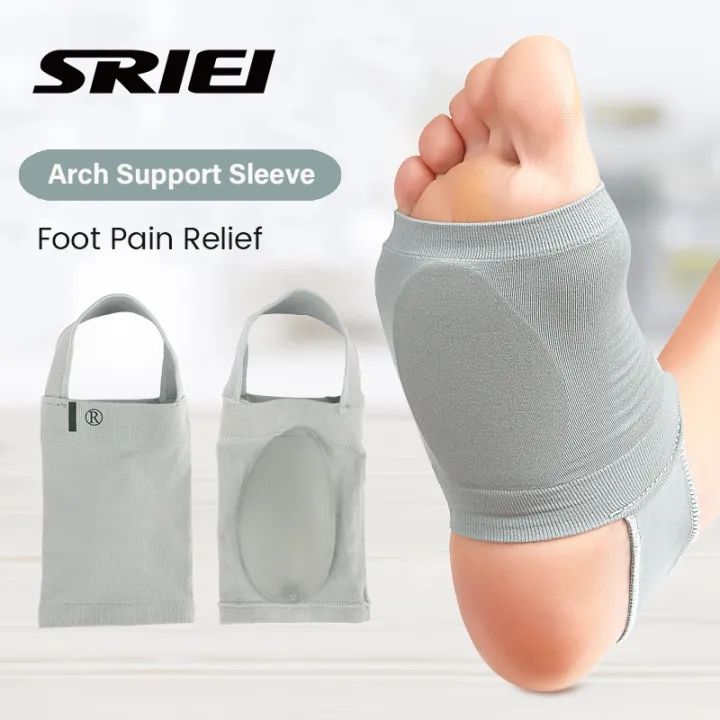 SRIEI 1Pair Arch Support Sleeve for Flat Feet with Gel Pad Inside Plantar  Fasciitis Brace Cushioned for Foot Pain Relief Lazada PH