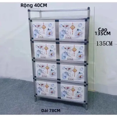 Tủ Lưu Trữ Bếp Thép Không Gỉ Nhôm