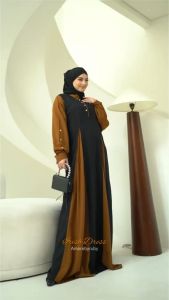 bintang Exlusive Irish dress gamis elegant terbaru produk Amore by ruby