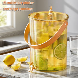 5L Juice Drink Dispenser Water Kettle Large Capacity Beverage Bucket Drink Clear Beverage Dispenser With Faucet
