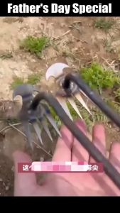 Weeding Artifact Dual Purpose Weeding Tool 11 Teeth Thicken Manganese Stee Garden Weeder