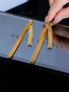 Bông tai sang trọng đi làm - bông tay nữ kiểu earrings for women bông tai dây dài khuyên tai dài khuyên tai nữ sang chảnh HA949.45748 khuyên tai nữ học sinh bong tai nữ đơn giản BSTKD - [NaLa Shop]