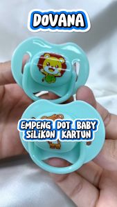Dovana Empeng Dot Bayi Silikon Kartun Empeng Bayi Bulat & Gepeng Soother Baby Pacifier