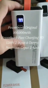 Witte power bank original asli 100000mAh pengisian cepat power bank Acome