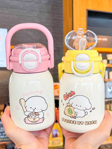 Cốc Nước Cách Nhiệt Có Ống Hút Dễ Thương Cho Học Sinh Nữ Cốc Nước Di Động Nhỏ Gọn Cốc Nước Cách Nhiệt Cho Học Sinh