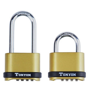TONYON 4-Digit Combination Padlock Waterproof Number Password Padlock Heavy Duty for Outdoor Gate