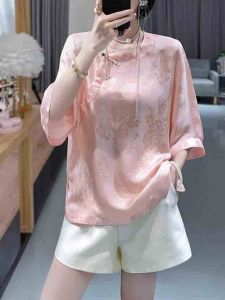 High-end Elegant Design New Style Chinese Aesthetic Embroidery Top