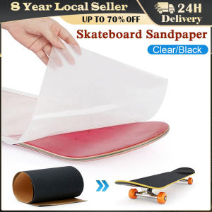 【84cm*23cm】Non-slip Skateboard Sandpaper Transparent Skateboard Oiliness Sandpaper Accessory for Skating Board Longboarding Skateboarding 307A-Skateboard-Sticker
