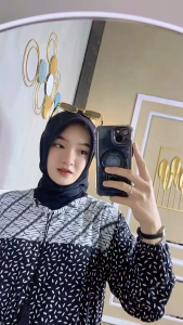 Gamis PUTRI SENO Abaya Rayon Tebal Premium Daily Kasual Busui Kekinian Dress HARIFA BATIK PEKALONGAN