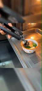 Ergonomic Green Kitchen Scissors with Spring-Loaded Clasp