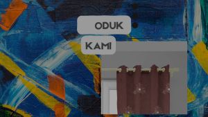 Gorden ukuran TINGGI 225CM minimalis smokering Free Tali&hook hordeng LP