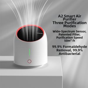 Home Use Air Purifier Small Desktop Model Fume Elimination Antibacterial Filter Odor Removal Machine Particle Removal Device