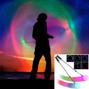 Đèn LED POI Bóng Cho Múa Bụng Dạ Quang Khiêu Vũ Thể Dục Đạo Cụ Tập Thể Dục Diễn Sân Khấu Ánh Sáng Đảng Phụ Kiện