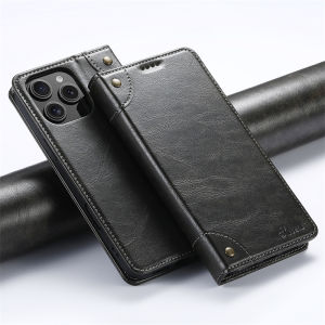 Eucagr เคสหนัง PU หรูหราแบบฝาพับมีแม่เหล็กกันกระแทกสำหรับ iPhone 16 15 14 13 12 11 PRO MAX XS XR SE เคสโทรศัพท์ป้องกัน2022