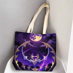 Bandai | Pokemon Hoenn Region Storage Bags Tote Bag Travel Summer Beach Shoulder Bag Reusable Grocery Shopping Bag Anime Artwork