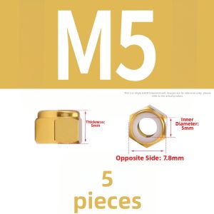 BAIRUITE | Anti-Loosening Locking Nylon Insert Nut