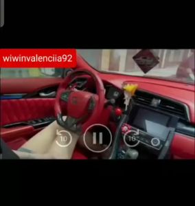 RED & BLUE COVER START BUTTON - Aksesoris Dekorasi Interior Mobil