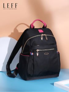 Leif Oxford Cloth Womens Casual Travel Backpack Lightweight Large Capacity Waterproof Nylon Multi-layer Street Trend Shoulder Bag
