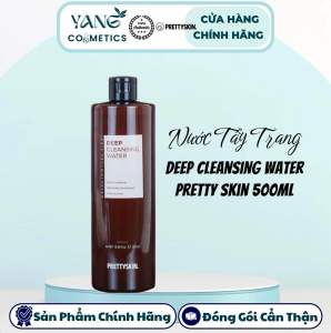 Nước Tẩy Trang Pretty Skin Deep Cleansing Water Galactomyces 500ml Tẩy Trang Pretty Skin Nâu [HÀNG CÔNG TY]
