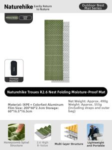 NatureHike | Moisture-proof Thick Portable Egg-crate Mat