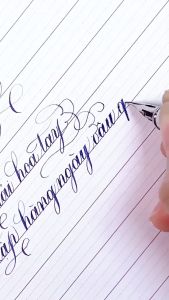 Bút luyện chữ đẹp Bút mài Thầy Ánh ngòi lá tre nét to SH 051