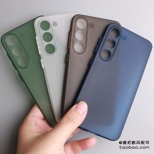 Ultra-Thin TPU Silicone Phone Case for S23 Ultra S22+ S21 Full Cover Protection Anti-Fingerprint Matte Black White Simple Design