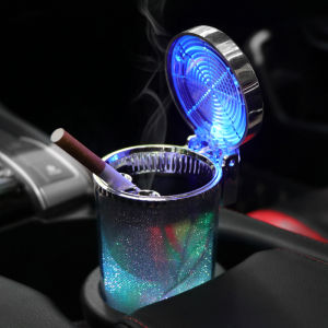 Car Ashtray Colorful Luminous Car Water Cup Holder Hanging Ashtray Creative Multifunctional Car Ashtray