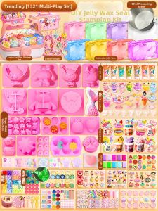 Wax Stamp Kit For Toys With Wax Pellets