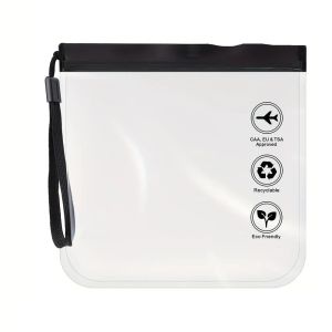 1/2pcs Transparent Travel Cosmetics Leakproof Storage Bag EVA Waterproof Reusable Packaging Bag Environmental Stationery Bag