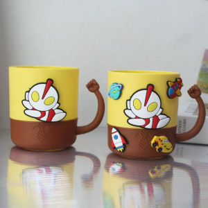 Ultraman Cartoon Childrens Toothbrush Cup Boys Girls Dental Care Cup Home Use Student Brushing Cup Mouthwash Glass