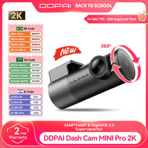 DDPAI MINI Pro 2K Dash Cam WiFi Car DVR Night Vision Smart Voice Control Support 24H Parking Monitor Car Dash Camera Recorder