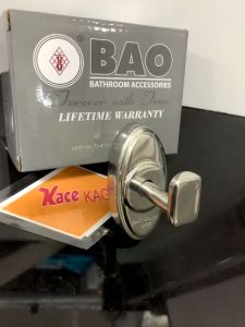 [HCM]Móc đơn Inox Bảo KAG-BAO200 móc treo đồ nhà tắm SUS304 đế oval thiết kế đẹp sang trọng gọn gàng