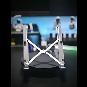 Laptop Stand Laptop Holder Riser Tablet Stand 6 Angles Adjustable Aluminum Metal Ergonomic Foldable Portable Desktop Holder