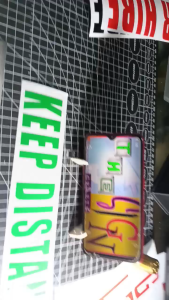 KEEP DISTANCE. Safety Precaution Vehicle Vinyl sticker decals cut-out.