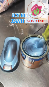 |Xanh Băng| Sơn xe máy HYPER màu xanh băng (Code: ICY BLUE Đ)