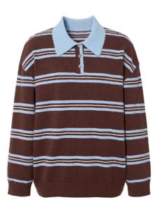 Áo Len Dệt Kim Cổ Polo Màu Nổi Mùa Đông MM2025 Cho Nữ Chất Liệu Lông Cừu Bắc Cực Phong Cách Mới Chất Lượng Cao Thường Ngày