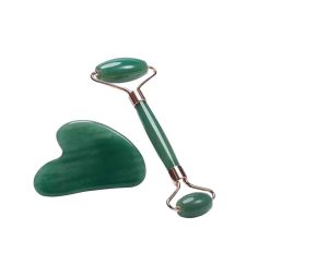 KuoLi | Rose Quartz Slimming Jade Roller and Gua Sha Set