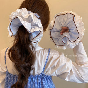 Dây Buộc Tóc Ren Dày Phong Cách Hàn Quốc Ngọt Ngào Dành Cho Nữ Dây Buộc Tóc Buộc Tóc Tròn Đuôi Ngựa Thấp Dây Buộc Tóc Bằng Da Dê