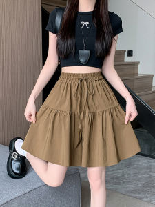 Ice Silk Quick Dry Wide Leg Pants Skirt Shorts Women Summer Thin Large Size Casual High Waist Five-Quarter Pants Halves Skirt Trendy