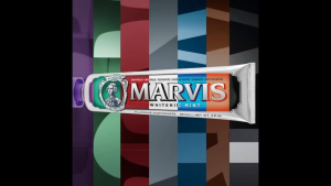 Marvis Classic Strong Mint Fluoride Toothpaste 85mL + Aquatic Mint 85mL + Amarelli Licourice 25mL