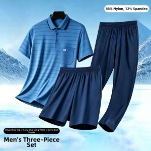 TUCANO | Cooling Breathable Mens Polo Shirt Shorts Set