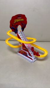 Mainan Elektronik Tangga Panjat Cartoon Toys Kids Fun Musical Automatic Electronic Climbing Stairs Race Track Toy (2x AA Battery Included)