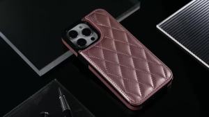 Luxury Rhombic Lattice Leather Wallet Phone Case For iPhone 17 Pro Max Air 17e 16e 15 14 Plus 13 12 Mini 11 Card Slots Cover