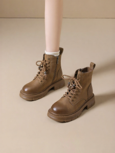 Josiny | Retro Thick Sole Boots Women Autumn Brown